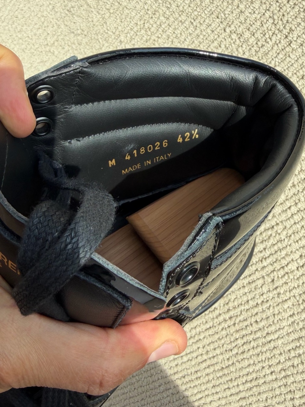 Saint Laurent SL/10H Black Patent Leather High-Top Sneakers (EU 42) - Picture 10 of 10